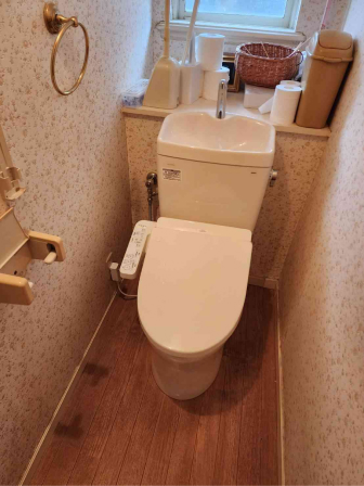 名取市でトイレの交換工事後