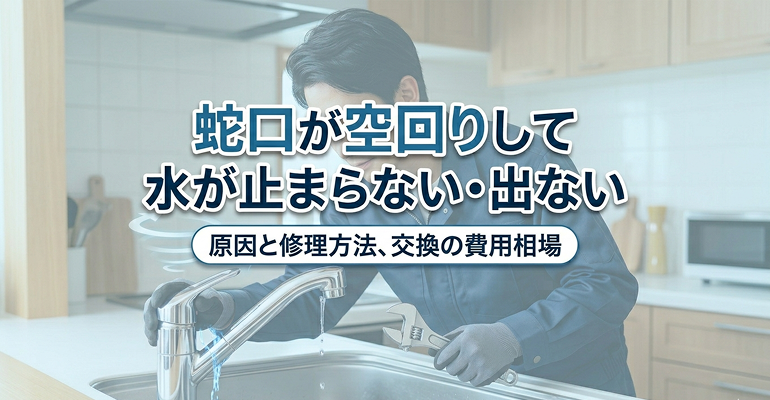 蛇口が空回りして水が止まらない・出ない