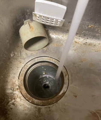 名古屋市中川区のキッチン排水つまり除去の施工実績紹介(作業後)