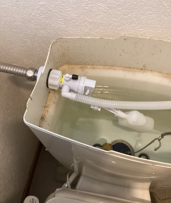 施工事例｜北名古屋市でトイレ水漏れ修理｜ボールタップの交換-施工後