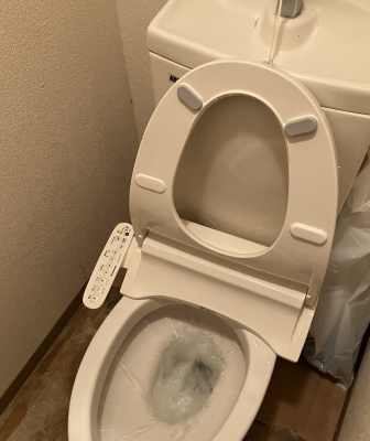 施工事例｜各務原市でトイレ詰まり除去・トイレットペーパーが流れない-施工後