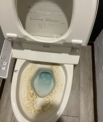平塚市でトイレ詰まりの施工実績紹介(作業後)